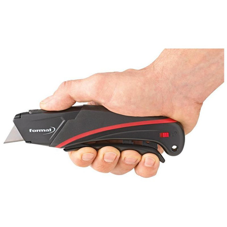 Nóż bezpieczny z automatycznym cofaniem ostrza FORMAT