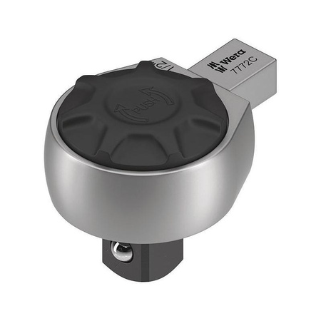 Przełączalna grzechotka wtykowa 1/2", 9x14 mm, 72 zęby, stal chromowo-wanadowa z blokadą przyciskiem 7772 A Wera