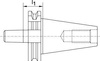 Mocowanie uchwytu wiertarskiego DIN69871A SK50-B16 FORTIS