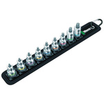 Zestaw 9 nasadek bitem TORX HF do grzechotki Zyklop 3/8" na zawieszce tekstylnej, Wera