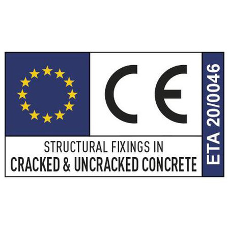 Kotwa 12 x 80mm do bezpośredniego mocowania do betonu TFE Ocynkowane INDEX 50 szt.