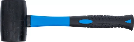 Młotek gumowy Ø 60 mm, 500 g, trzonek z włókna szklanego, BGS 1961