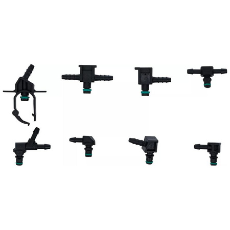 Zestaw złączek przewodu powrotnego oleju napędowego 85 szt., BGS 74301