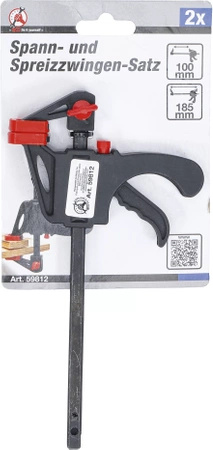 Zestaw 2 ścisków stolarskich 105 mm, BGS DIY 59812