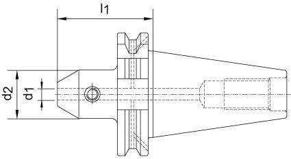 Oprawka zaciskowa Weldon DIN69871ADB SK40 6mm A100 FORTIS