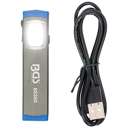 Aluminiowa mini lampa ręczna COB-LED, BGS 85350