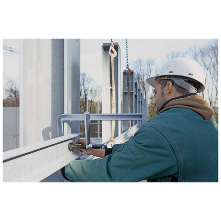 Ścisk śrubowy ślusarski, z litej stali 800x140mm BESSEY