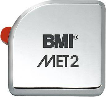 Taśma miernicza kieszonkowa, metalowa 2mx13mm BMI