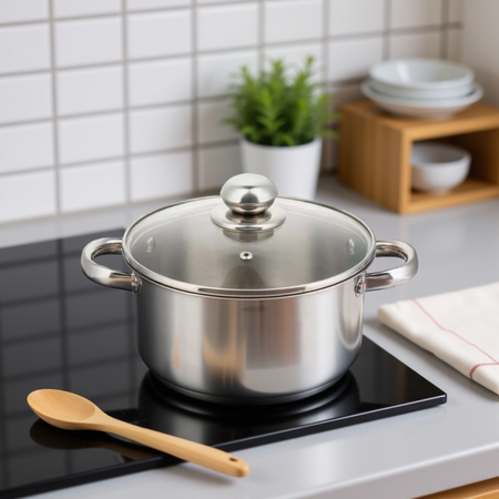 Garnek stalowy z pokrywą Ø16 cm, pojemność 1,5 l KINGHoff