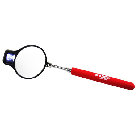 Lusterko inspekcyjne teleskopowe z LED i magnesem 53 mm, uchwyt 740 mm PRAXER
