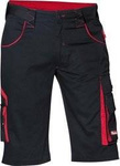 Spodnie spodenki bermudy robocze krótkie męskie 62 czarny/czerwony FORTIS