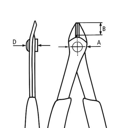 Szczypce tnące boczne precyzyjne Super Knips® 125 mm dla elektroników, ostrza 64 HRC KNIPEX