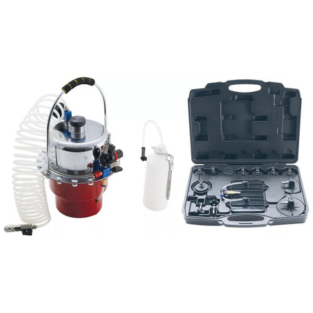 Zestaw odpowietrzników hamulca pneumatycznego i adapterów 17-częściowy, BGS Diy 9783