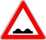 Znak drogowy 112 trójkąt 900mm Nierówna droga