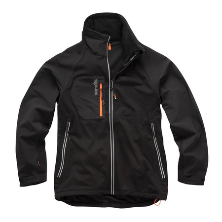 Kurtka typu Softshell czarna Trade Flex, Rozmiar M, Scruffs T55122