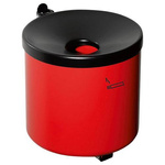 Popielnica ścienna z mechanizmem przechylnym 150mm czerwona