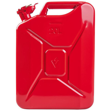 Kanister na paliwo z blachy stalowej czerwony 20 l Valpro