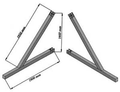 Podpora wciągarki linowej Camac (komplet 2szt)