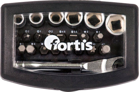 Zestaw bitów mieszany z grzechotką 24-cz. FORTIS