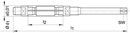 Rozwiertak nastawny HSS, 6,4-7,2mm BECK