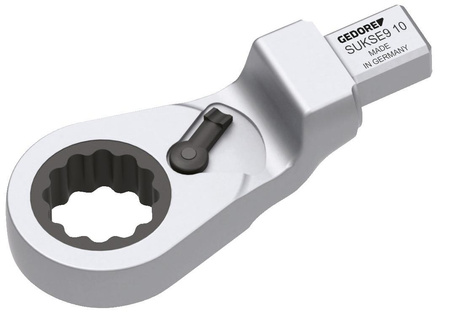 Wkładany klucz oczkowy grzechotkowy przełączany 13 mm, mocowanie 9x12, Gedore SUKSE9 13, 2827743