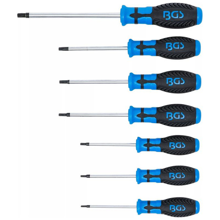 Zestaw 7 wkrętaków Torx z otworem T10-T40, BGS 7841