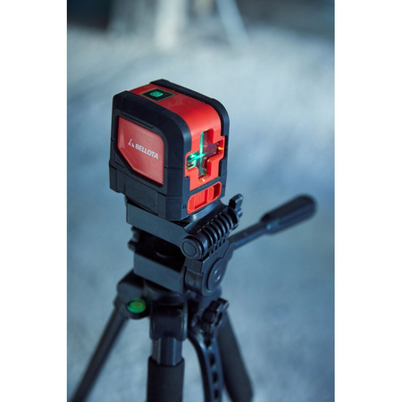 Regulowany statyw do niwelatorów laserowych z poziomicą, wysokość 150 cm BELLOTA