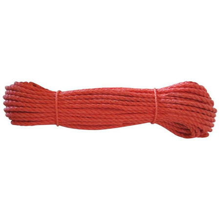 Lina polipropylenowa śr. 8mm długość 20m pomarańczowa