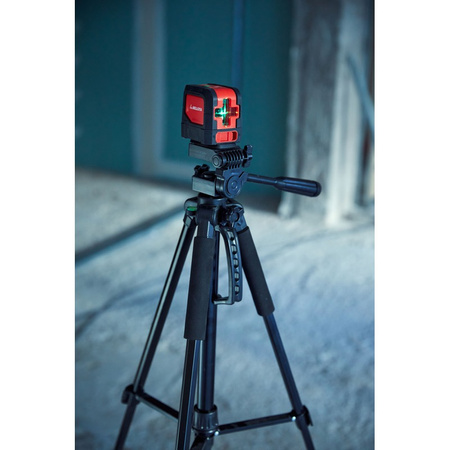 Regulowany statyw do niwelatorów laserowych z poziomicą, wysokość 150 cm BELLOTA