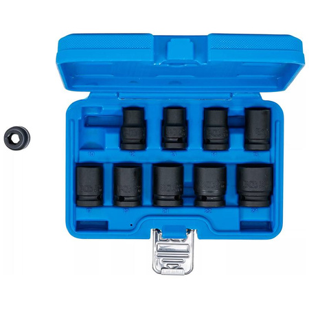 Zestaw 10 nasadek udarowych sześciokątnych 10-24 mm, napęd 12,5 mm (1/2"), BGS 5205