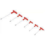 Zestaw 6 wkrętaków typu T z bocznym grotem Torx i otworem T10 - T40, BGS Diy 7830