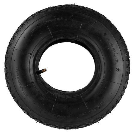 Opona z dętką do taczki lub wózka 320x90mm maks. 136kg 4.00-6/2PR G71009 GEKO