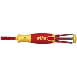 Uchwyt z magazynkiem do bitow LiftUp electric VDE płaski/PH/SL/PZ 6-czesciowy Wiha