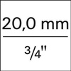 Nasadka 6-kątna 3/4" 24x mm FORTIS