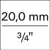 Uchwyt poprzeczny z elementem slizgowym DIN3122 3/4" 500mm GEDORE