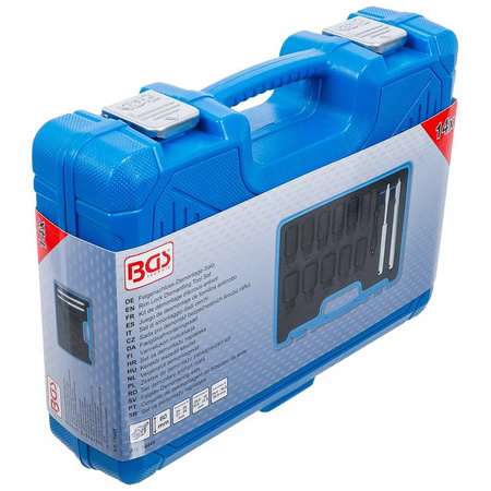 Zestaw do demontażu zabezpieczeń kół 14 szt., BGS 74448