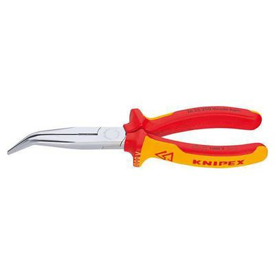Szczypce tnące wydłużone „bociani dziób” z rękojeściami izolowanymi VDE 200 mm KNIPEX 26 26 200