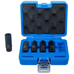 Zestaw spiralnych kluczy nasadowych / wykrętaków, głębokich 10 mm (3/8") 10-16 mm. 5 szt., BGS 74568