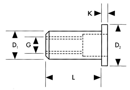 Nitonakrętka M4x10,5mm 50szt FORTIS