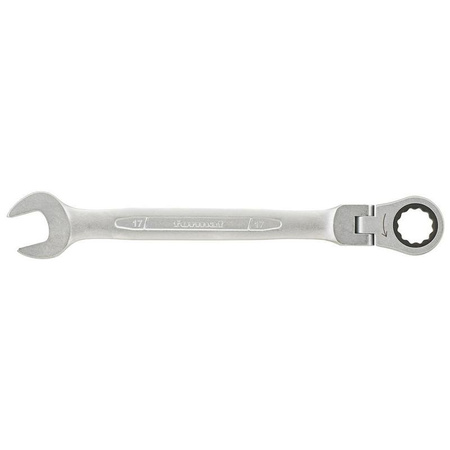 Klucz płask-oczkowy z grzechotką i przegubem 15 mm FORMAT