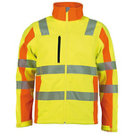 Kurtka ostrzegawcza softshell Prevent w kolorze żółtym rozmiar 3XL