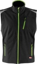 Kamizelka męska robocza bezrękawnik softshell r. M czarny/limonkowy FORTIS