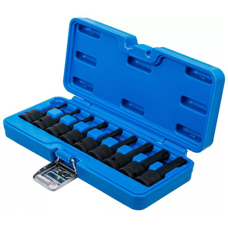 Zestaw 9 udarowych nasadek z bitem, profil T (Torx) T20-T70, napęd 12,5 mm (1/2"), BGS 5480