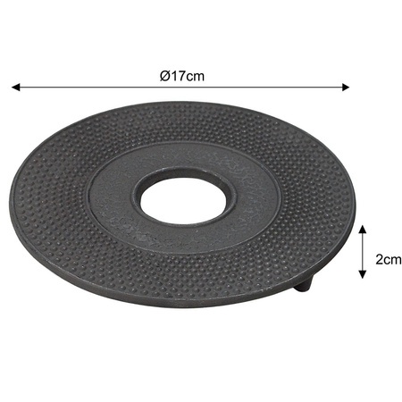 Żeliwna podstawka, 17 x 2 cm, KINGHoff, KH-1848