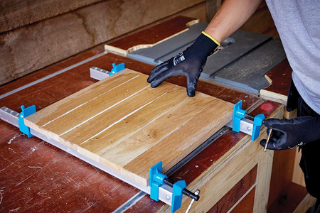 Aluminiowy zacisk całopowierzchniowy typu U, 900 mm, Silverline VC63