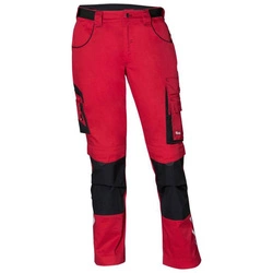 Spodnie męskie robocze długie z kieszeniami r. 33 czerwony/czarny FORTIS