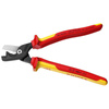 Izolowane nożyce do kabli izolowane 225 mm, smukła główka StepCut® XL KNIPEX 