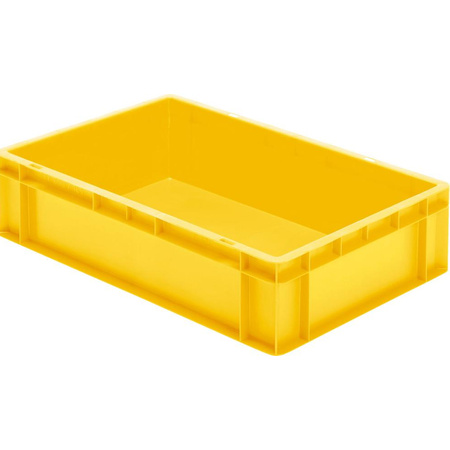 Skrzynka transportowa 600 x 400 x 145 mm żółta TK 600/145-0 LA-KA-PE