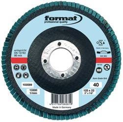 Ściernica listkowa talerzowa, spoiwo z żywicy synt., wysklepiona 125mm K60 FORMAT