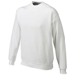 Bluza basic bez kaptura bawełniana XXXL biała